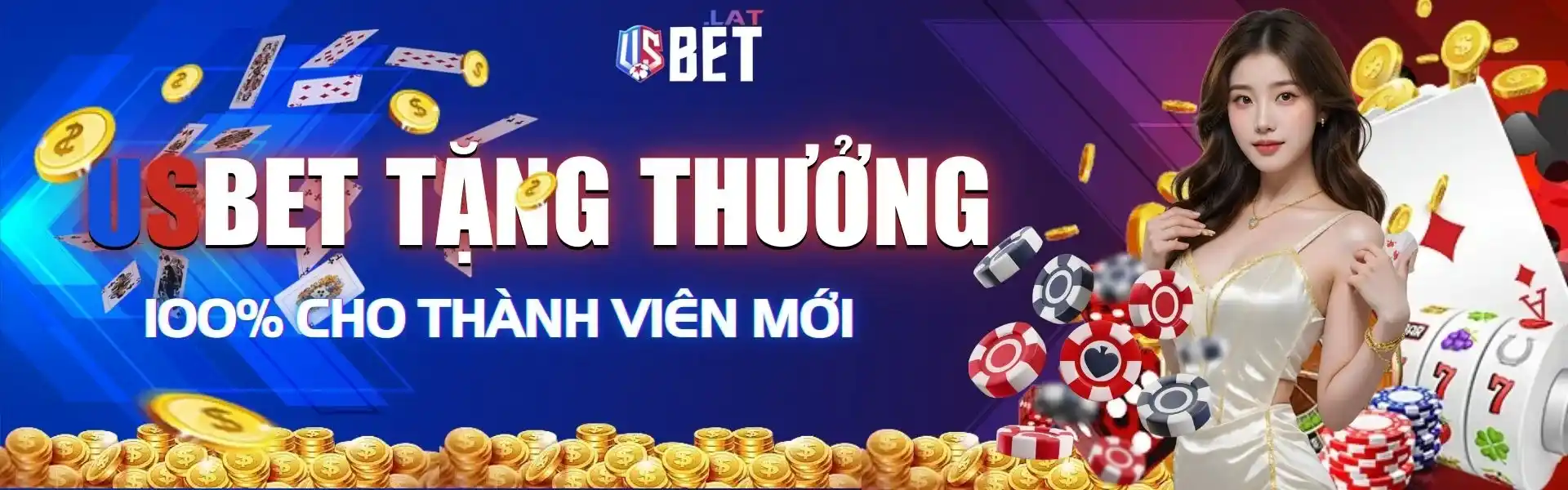 usbet tặng thưởng 100% cho thành viên mới